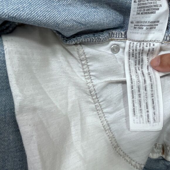 Abercrombie Fitch Jeans Women 32 Blue 90s Straight Ultra High Rise Curve Love - Picture 7 of 12